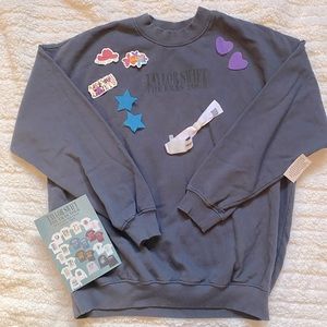 Taylor Swift Eras Tour Blue Crewneck Medium